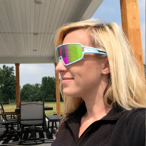 Miniatura 2 de SPOSUNE Gafas de sol polarizadas de ciclismo para hombres y mujeres, UV400, gafas deportivas para bicicleta, béisbol, correr, MTB