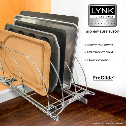 Miniatura 2 de Lynk Professional® - Organizador de tabla de cortar, bandeja para galletas y bandeja para hornear extraíble – Garantía limitada de por vida