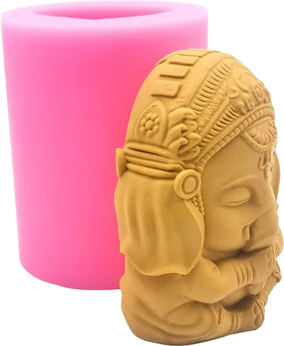 Miniatura 3 de Redxin Buddha - Molde de silicona para jabón y velas de 3.6 pulgadas para fabricación de velas y jabón hecho a mano