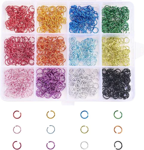 Miniatura 9 de Airs&Opulence - 200 conectores de cadena de acero inoxidable de 0.47 pulgadas, 8 formas, conectores de gancho de cadena abierta para hacer joyas 3