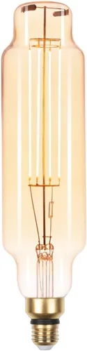 FLSNT Bombillas LED Edison grandes vintage equivalentes a 40 W, bombillas LED decorativas regulables con vidrio ámbar, 2000 K blanco cálido, base
