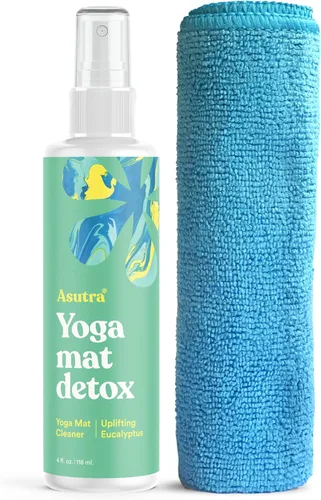 Miniatura 15 de ASUTRA Paquete de spray limpiador para esterillas de yoga (lavanda pacífica), 4 onzas líquidas (paquete de 2), sin residuos resbaladizos, aceites