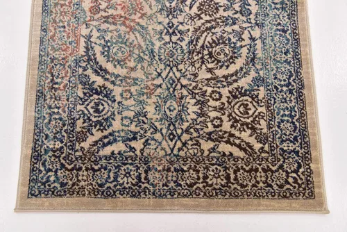 Miniatura 7 de Unique Loom Oslo Collection - Alfombra de corredor beige tradicional botánica envejecida sobre teñida (3 pies x 13 pies)