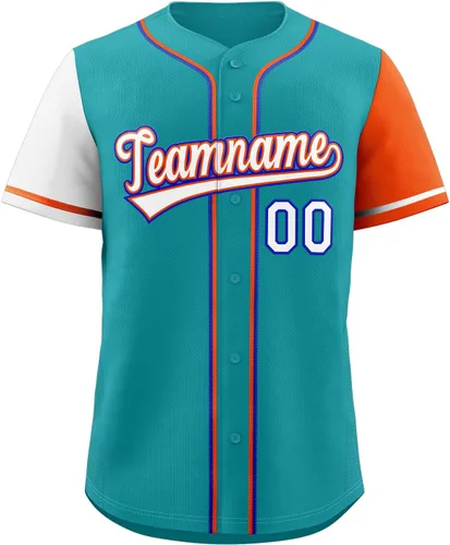 Miniatura 15 de Camisetas de béisbol personalizadas con botones de manga corta, número de nombre cosido personalizado / impreso para adultos y jóvenes