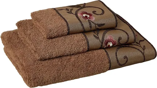 Miniatura 27 de Zahari Home Capri - Juego de toallas de baño de 3 piezas, toalla de baño, toalla de mano y toalla facial, decoración moderna, hermoso diseño único
