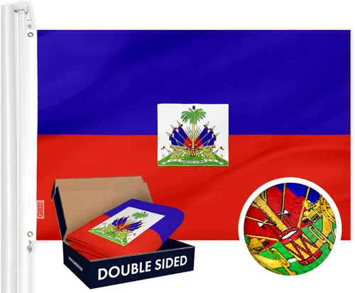 Miniatura 15 de G128 Bandera de Bolivia 3 x 5 pies, serie doble ToughWeave poliéster 210D bordado de doble cara, bandera de país, diseño bordado