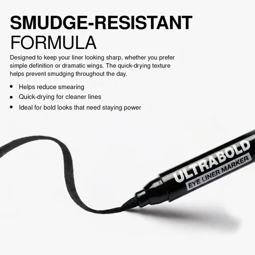 Miniatura 6 de Palladio Rotulador delineador de ojos Ultra Bold negro carbón