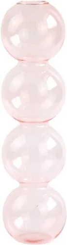 Miniatura 11 de Jarrón hidropónico de burbujas de vidrio transparente, jarrón de burbujas de estilo lindo de 7 pulgadas, jarrón floral único creativo para centros