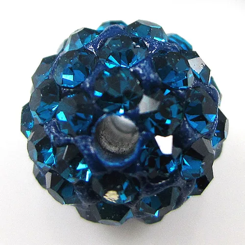 Miniatura 9 de RUBYCA Pave - Cuentas de arcilla de cristal checo para joyería Shamballa (20 unidades, 0.472 pulgadas, morado claro)