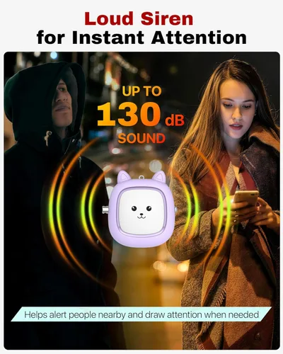Miniatura 2 de Safe Sound - Alarma personal con sonido de 130 dB, sirena fuerte, alarma de seguridad con luz LED, sirena de seguridad de sonido personal