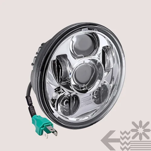 Miniatura 9 de TRUE MODS 5.75" 5-3/4 Harley LED Faro para Harley Davidson [Acabado Cromado] Faro LED Redondo para Motocicleta para Dyna Street Bob Super Wide Glide