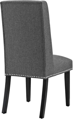Miniatura 5 de Modway MO- Baron - Silla tapizada de madera con respaldo alto, diseño moderno, color beige