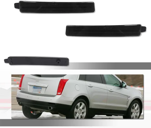 Miniatura 9 de Lente roja Parachoques trasero Reflector Luces Freno cola Señal de giro trasera Lámparas antiniebla para Cadillac SRX Chevrolet Traverse GMC Acadia