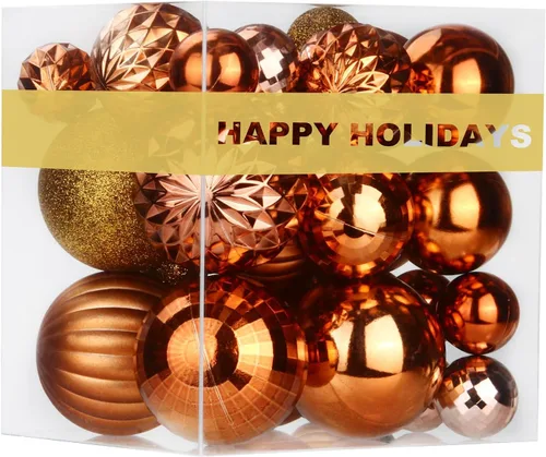 Miniatura 120 de Bolas de Navidad Grandes de 3.2" en Azul Bebé - Adornos para Árbol de Navidad, Bolas Colgantes Inastillables para Cumpleaños, Halloween, Boda