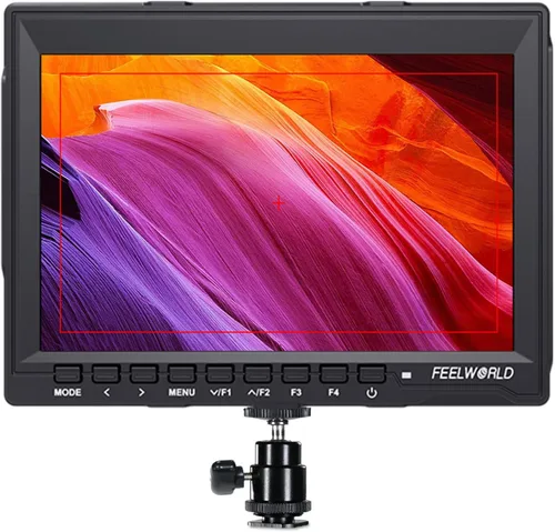 FEELWORLD FW759 7 pulgadas Cámara DSLR Monitor de campo HD Asistencia de vídeo Slim IPS 1280x800 4K HDMI 1080p con sombrilla