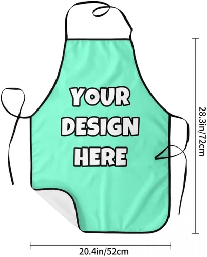 Miniatura 4 de Delantal personalizado con logotipo de imagen, nombre de texto, delantales de cocina personalizados para chef para hombres y mujeres