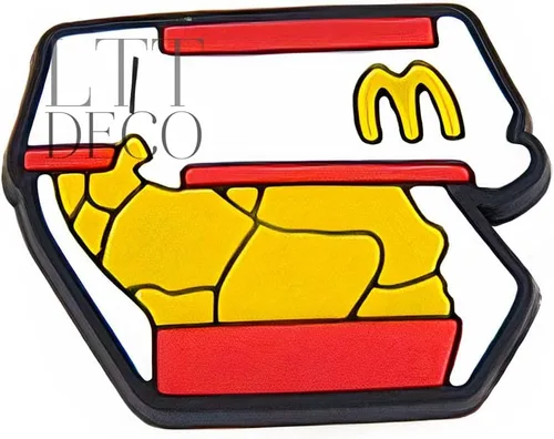 Miniatura 2 de 4 dijes para zapatos Mc Dõnàld Croc para zapatos de Mc Dõnàld. Colgantes de decoración de zapatos. Se adapta a la decoración de sandalias de zuecos