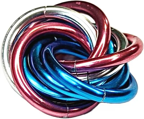 Miniatura 48 de Möbii Fidget Ball (MultiColor): Herramienta de alivio del estrés, ansiedad y estimulación para ADHD, silenciosa, ideal para el hogar, viajes, Rosa
