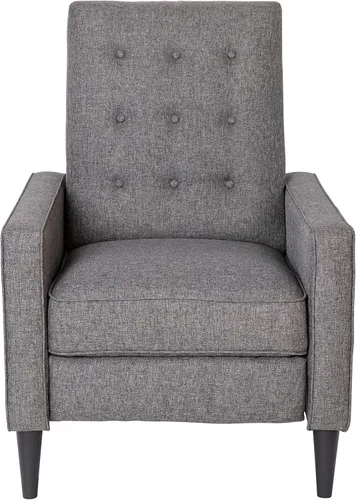 Miniatura 7 de Flash Furniture Erza LeatherSoft - Silla reclinable con botones copetudos, moderna de mediados de siglo para uso residencial y comercial