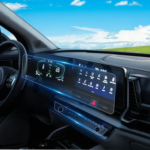 Para 4 piezas de pantalla táctil integrada 2023 2024 2025 Kia Sportage de 12.3 pulgadas y pantallas dobles AC Protector de pantalla de alta claridad