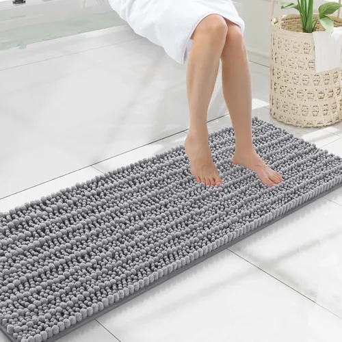 Miniatura 131 de Smiry Alfombras de Baño 24x16 pulgadas, Alfombras de Baño de Chenilla Extra Suaves y Absorbentes, Respaldo de Goma Antideslizante, Lavable a Máquina