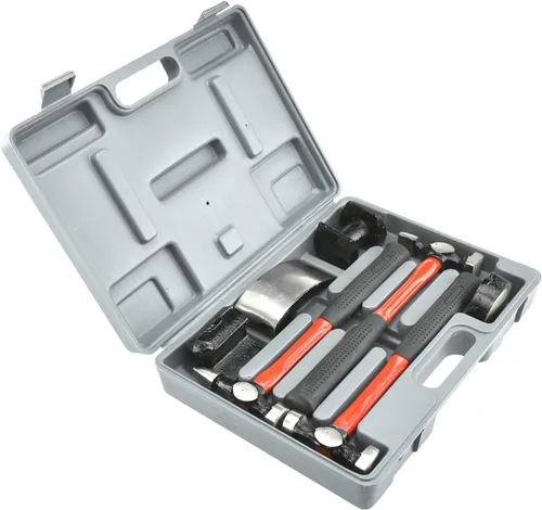 Miniatura 2 de Neiko 20709A Kit de Martillo y Yunque para Carrocería de Servicio Pesado, 7 Piezas