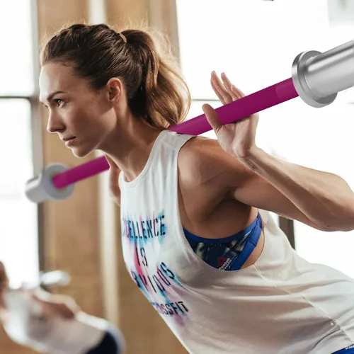 Miniatura 6 de EVERYMATE Barra de pesas mini de 5 libras para principiantes, mujeres, niños, barra de pesas para entrenamiento de cuerpo entero, para entrenamiento
