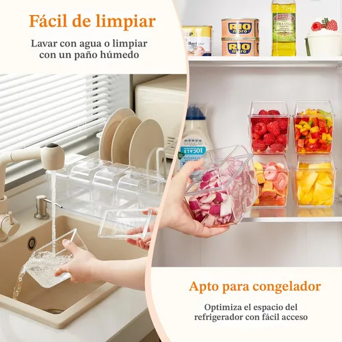 Miniatura 6 de Lifewit Organizador de condimentos enfriado con hielo con 5 recipientes de 20 oz (2.5 tazas), servidor de condimentos para fiesta con tapas