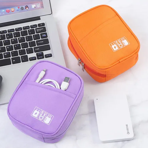 Miniatura 3 de E-Tree Bolsa de almacenamiento para pequeños dispositivos electrónicos y accesorios, bolsa técnica, funda organizadora electrónica compatible