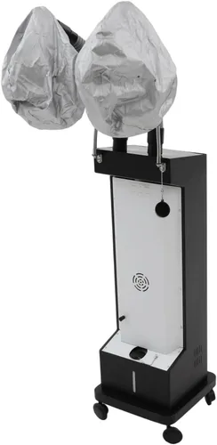 Miniatura 8 de DNYSYSJ Secador de pelo con capucha, soporte profesional para secador de pelo con 5 modos y temporizador ajustable, capó de salón con capucha y Negro