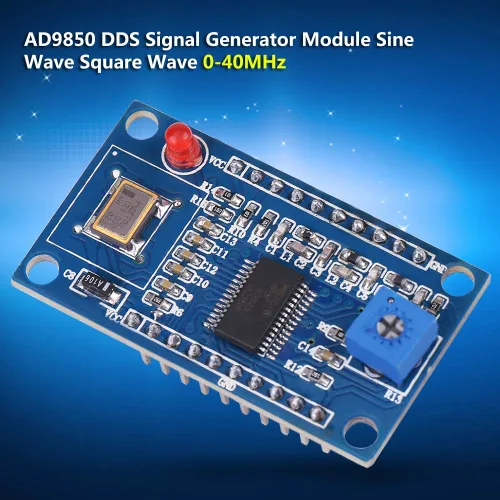 Miniatura 4 de Generador, módulo generador DDS AD9850, 2 ondas sinusoidales y 2 onda cuadrada, 0-40MHz