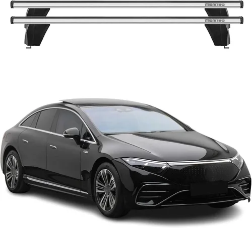 Miniatura 10 de OMAC Barras transversales superiores para Mercedes EQS V297 2022-2024 Acero Negro