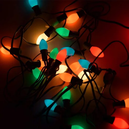 Miniatura 6 de GOOTHY Paquete de 25 bombillas C7 transparentes de repuesto, bombillas C7 transparentes para Navidad, exteriores, patio, interior, tira de luces
