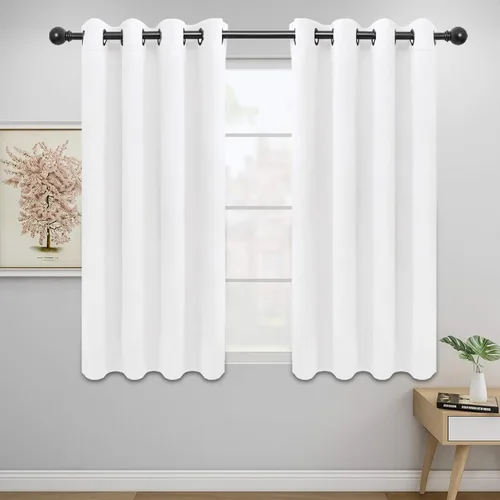 Miniatura 166 de Easy-Going - Cortinas opacas para dormitorio, aislamiento térmico sólido con ojales, cortinas de ventana para reducción de ruido, cortinas