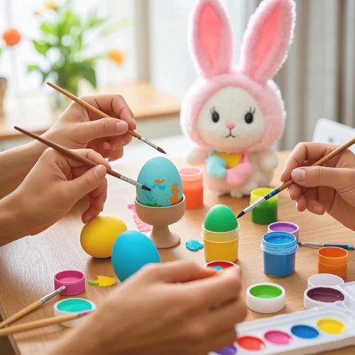 Miniatura 4 de WHOHOLL Huevos de madera de Pascua, juegos de comida para niños, huevos de madera resistentes con yema magnética separable, juguete de cocina