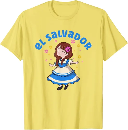 Miniatura 35 de Camiseta de mujer hispana con bandera salvadoreña de El Salvador Orgullosa, Negro