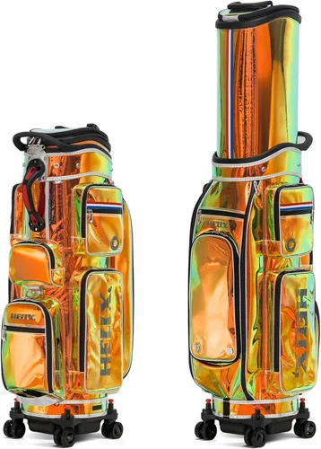 Miniatura 11 de HELIX -Bolsa de carrito de golf de golf, fácil de transportar, bolsa retráctil para carrito de golf con chasis de ruedas de bloqueo y empuñadura