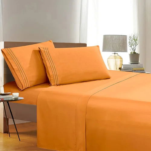 Miniatura 26 de Elegant Comfort 1500 Premier Resistente a Arrugas y Decoloración de Calidad Hotel Juego de Sábanas de 4 Piezas Ultra Suave Lujoso Incluye Sábana