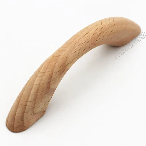 Miniatura 2 de WEICHUAN 10 tiradores de madera sin terminar, tiradores de cocina, muebles, armario, armario, cajón, tiradores de 2.5 pulgadas entre centros