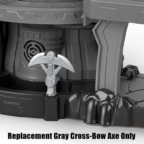 Miniatura 3 de Imaginext Pieza de repuesto DC Super-Friends Bat-Tech Batcueva - GYV24 ~ Arma roja de repuesto B ~ Hacha de arco cruzado gris