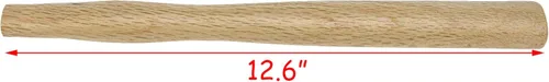 Miniatura 2 de HEVSTIL Paquete de 2 piezas de repuesto de mango de hacha de 12.6 pulgadas, mango de herramienta de madera de nogal para martillo de hacha ovalado