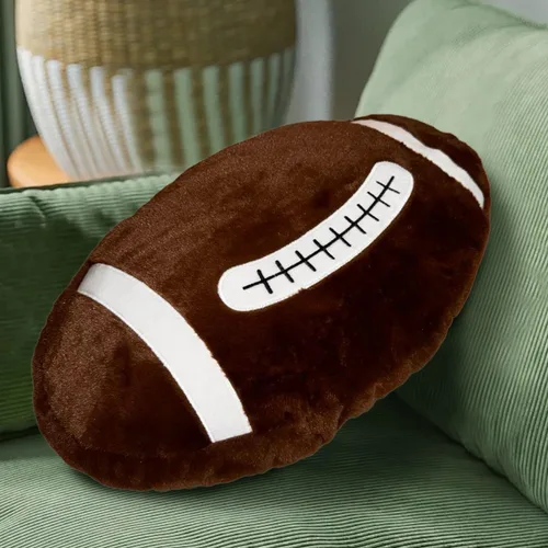 Miniatura 3 de Almohada de fútbol americano, bonita felpa de fútbol para fanáticos del fútbol, decoración creativa de habitación, regalo de peluche de fútbol