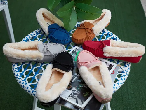 Miniatura 31 de Floopi Pantuflas para mujer, forro de piel sintética suave con espuma viscoelástica acogedora, pantuflas de casa para mujer con suela antideslizante