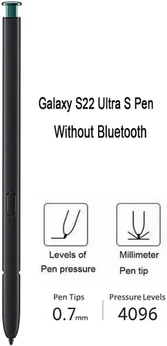 Miniatura 2 de Galaxy S22 - Lápiz capacitivo de repuesto para Samsung Galaxy S22 Ultra 5G Touch, S22 S Pen sin Bluetooth, punta fina de 0.028 in para Precision S22