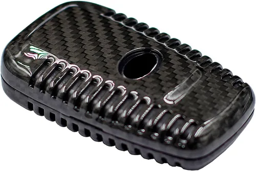 Miniatura 5 de Funda para llavero de fibra de carbono genuina para Toyota 86 GT86 Avalon C-HR Camry Corolla Highlander Land Cruiser Prado Prius RAV4 2016-2023