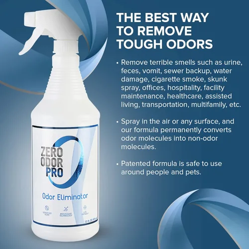 Miniatura 6 de Zero Odor Pro - Eliminador de Fuerza Comercial Neutralizador de Olores, Desodorizante de Habitación Eliminador de Olores Mohosos - Spray Disparador