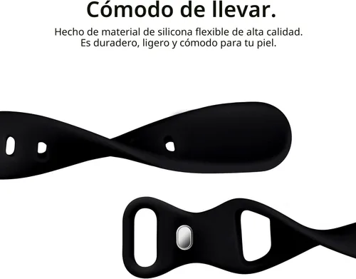Miniatura 4 de Acrbiutu - Correas compatibles con Apple Watch de 38, 40, 41, 42, 44, 45, 46 y 49 mm, delgada, de silicona, para iWatch serie Ultra, 10, 9, 8, 7, 6