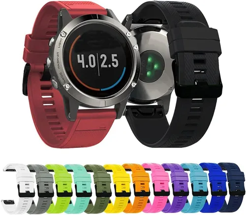 Miniatura 4 de AISPORTS Correa de reloj de ajuste rápido de 0.866 in compatible con Garmin Fenix 7/7 Pro/6/6 Pro/5/5 Plus, correa deportiva suave y transpirable