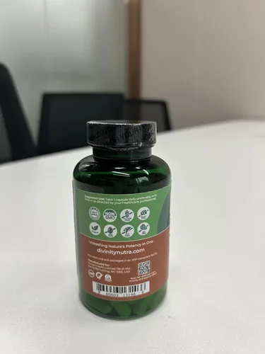 Miniatura 3 de Divinity Nutra Suplemento de berberina dorada 4 en 1 con canela, melón amargo ginkgo de Ceilán, 60 cápsulas fabricadas en Estados Unidos
