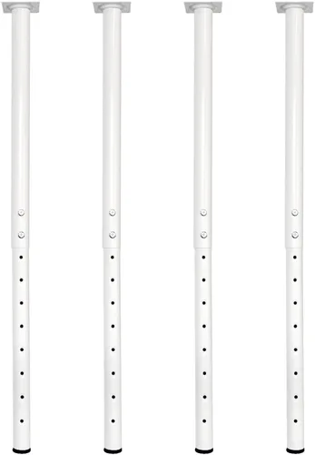 Miniatura 13 de QLLY Patas de metal ajustables para mesa, 24-40 pulgadas, 23.6-39.4 in, pata de escritorio para oficina en casa, juego de patas para muebles